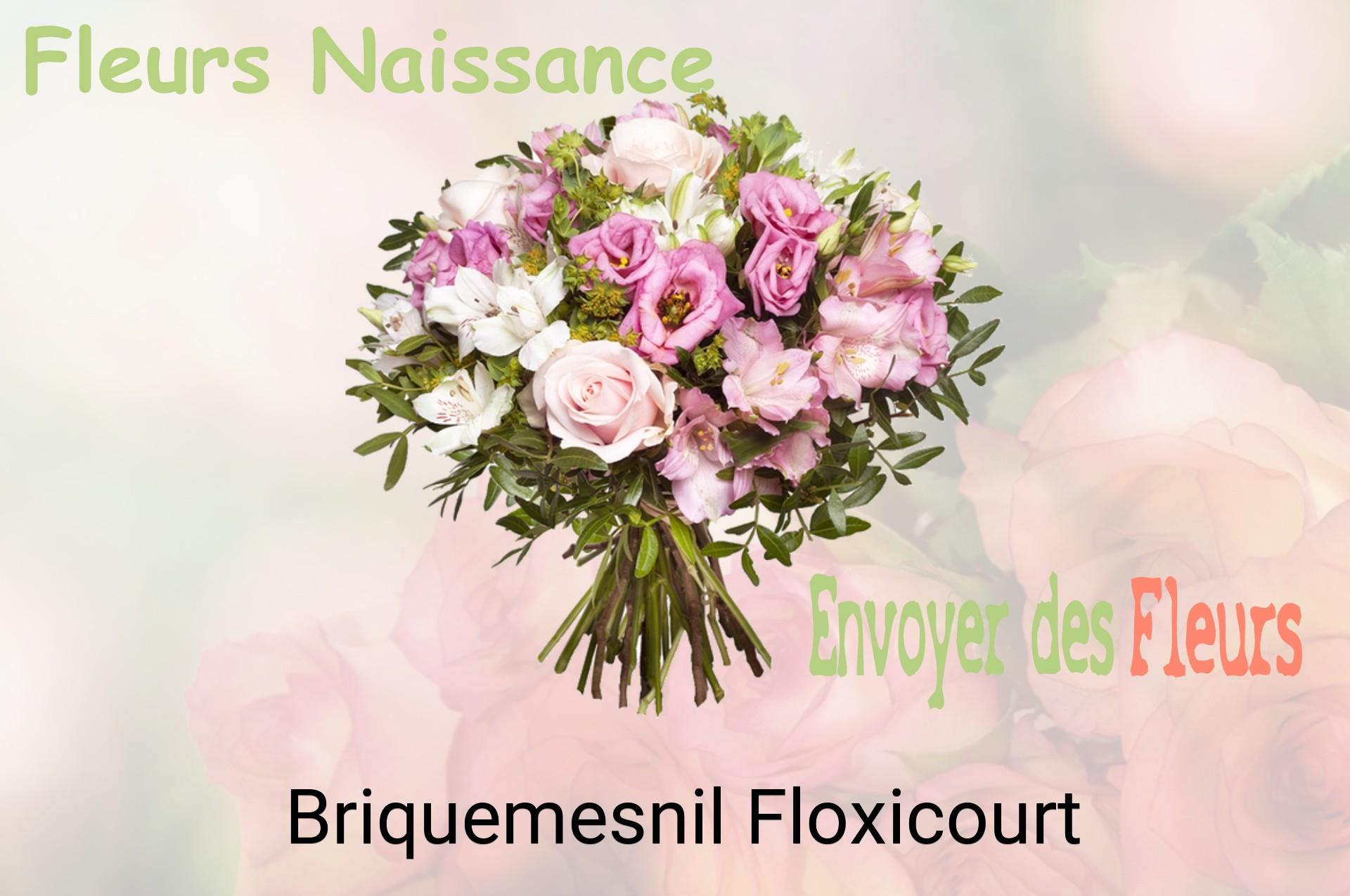 Bouquet de fleurs de naissance livré à Briquemesnil-Floxicourt