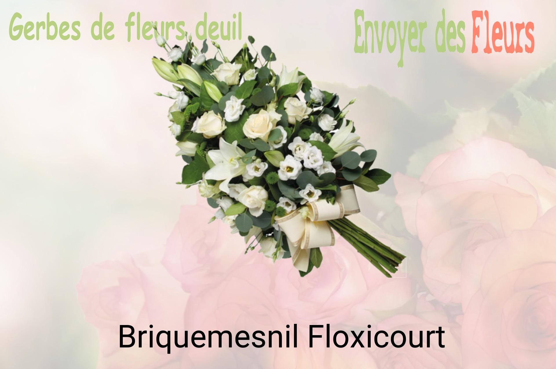 Gerbe de fleurs de deuil livrée à Briquemesnil-Floxicourt